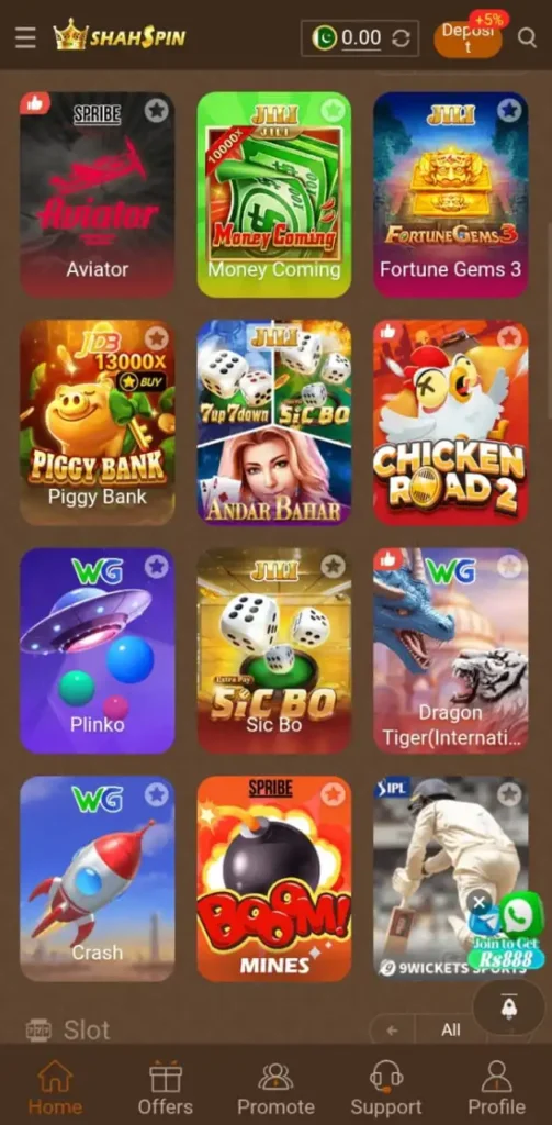 Shah Spin Game is a best earning app