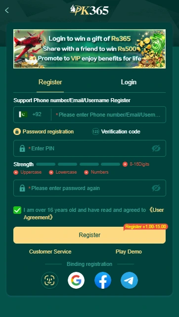 PK365 Game online earning app